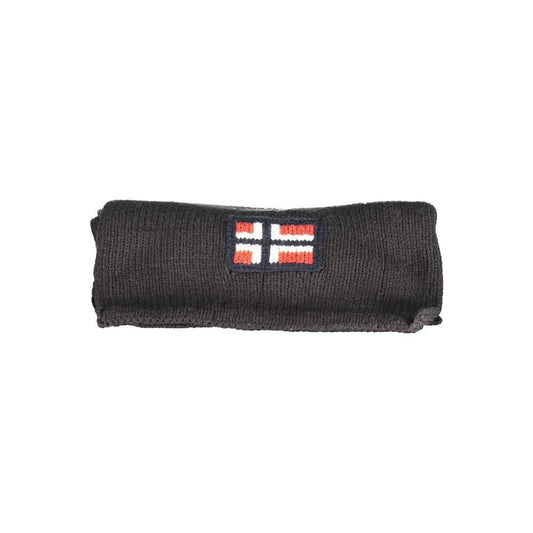 Norway 1963 Black Marabou Men Scarf NO-25584