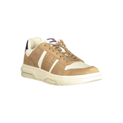 Tommy Hilfiger Beige Leather Men Sneaker 1728,67403481248,Athletic - Sneakers - Shoes,Beige,EU40/US7,EU41/US8,EU42/US9,EU43/US10,EU44/US11,EU45/US12,EU46,Men,New with tags,Shoes,Sneakers - Shoes,Tommy Hilfiger