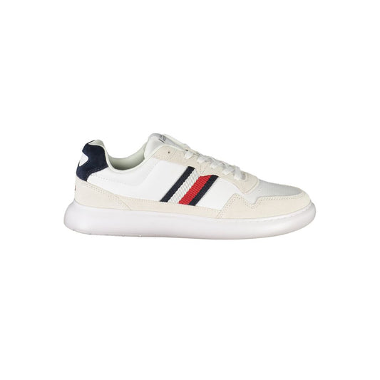 Tommy Hilfiger White Polyurethane Men Sneaker 1728,67403481248,Athletic - Sneakers - Shoes,EU40/US7,EU41/US8,EU42/US9,EU43/US10,EU44/US11,EU45/US12,EU46,Men,New with tags,Shoes,Sneakers - Shoes,Tommy Hilfiger,White