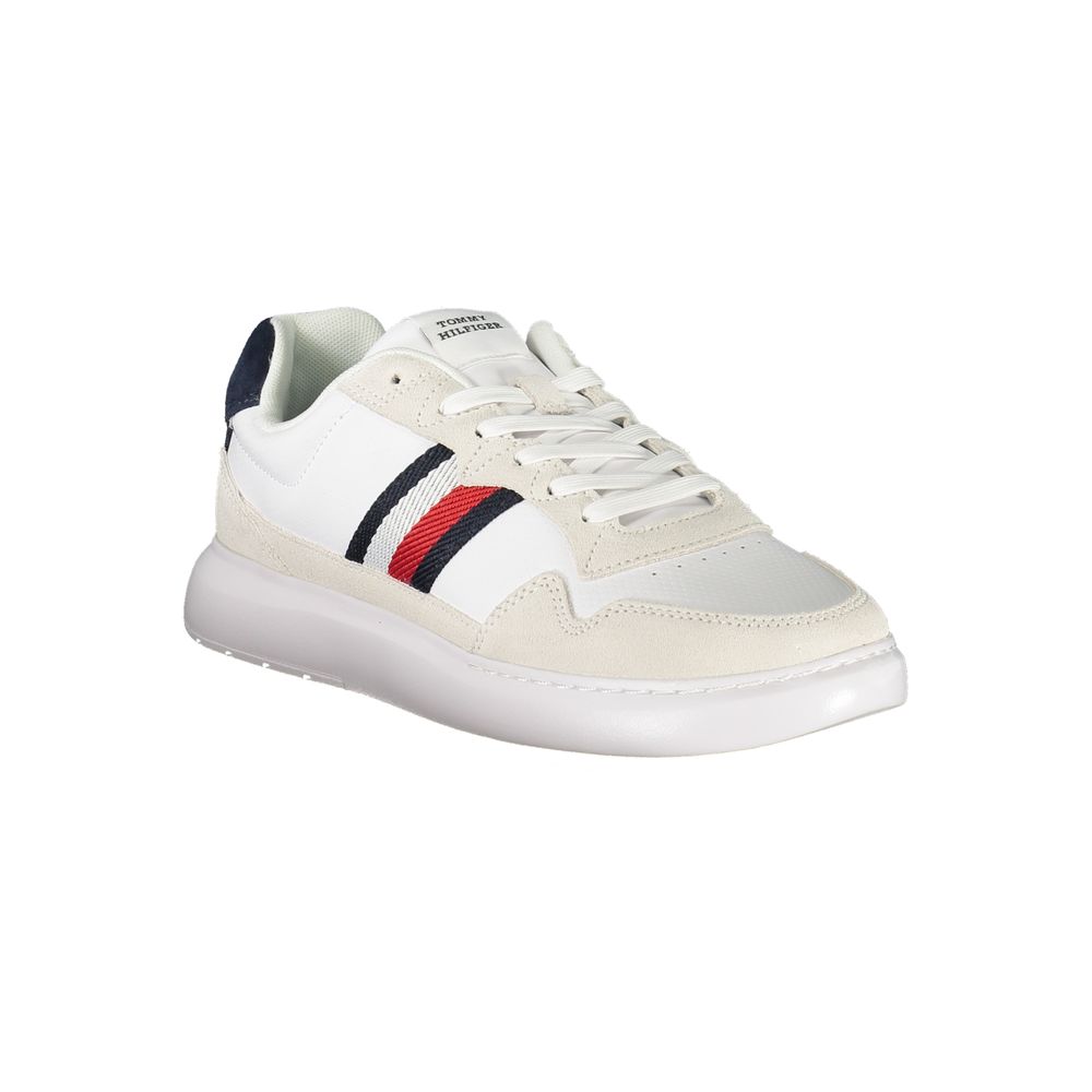 Tommy Hilfiger White Polyurethane Men Sneaker 1728,67403481248,Athletic - Sneakers - Shoes,EU40/US7,EU41/US8,EU42/US9,EU43/US10,EU44/US11,EU45/US12,EU46,Men,New with tags,Shoes,Sneakers - Shoes,Tommy Hilfiger,White
