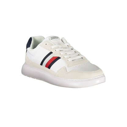 Tommy Hilfiger White Polyurethane Men Sneaker 1728,67403481248,Athletic - Sneakers - Shoes,EU40/US7,EU41/US8,EU42/US9,EU43/US10,EU44/US11,EU45/US12,EU46,Men,New with tags,Shoes,Sneakers - Shoes,Tommy Hilfiger,White