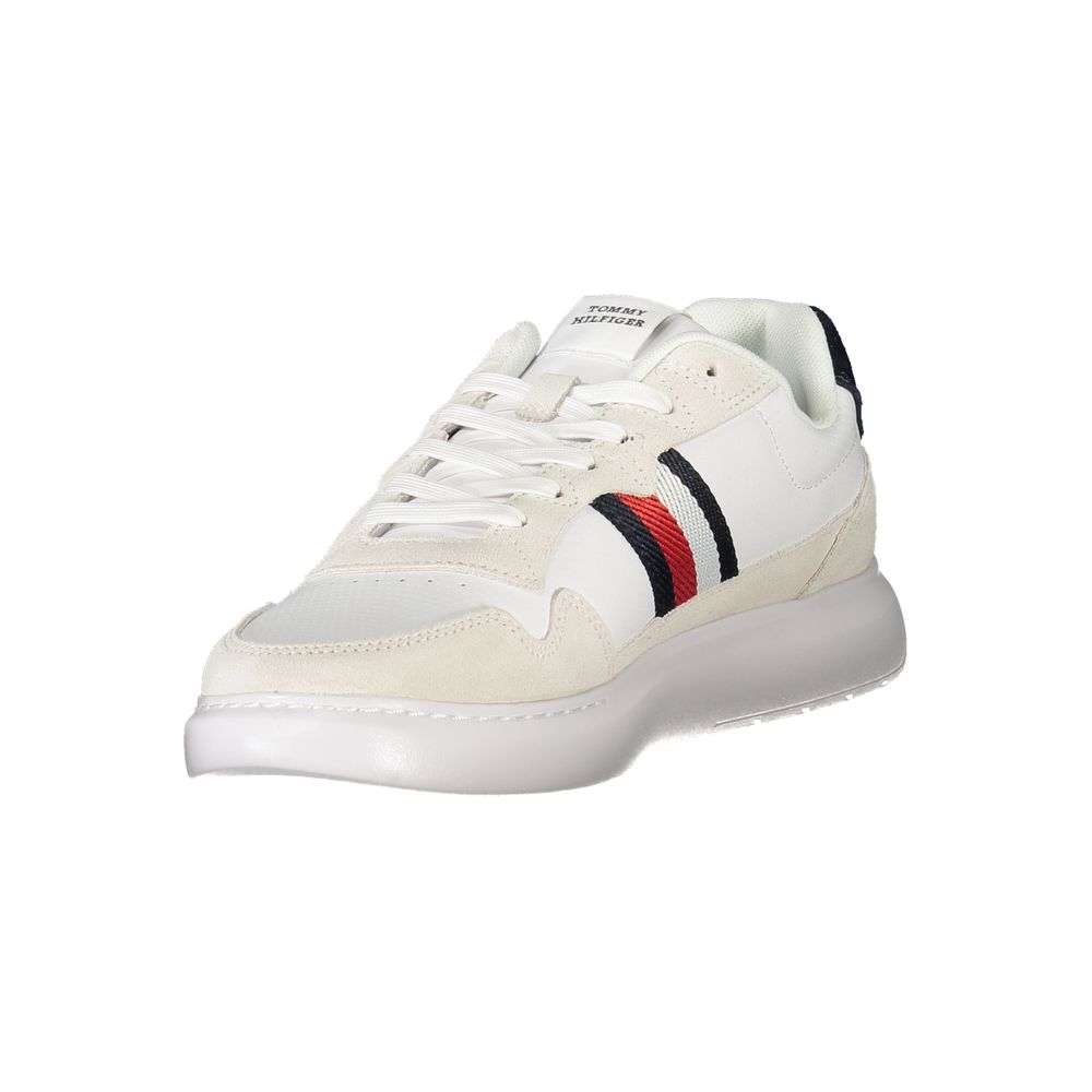 Tommy Hilfiger White Polyurethane Men Sneaker 1728,67403481248,Athletic - Sneakers - Shoes,EU40/US7,EU41/US8,EU42/US9,EU43/US10,EU44/US11,EU45/US12,EU46,Men,New with tags,Shoes,Sneakers - Shoes,Tommy Hilfiger,White