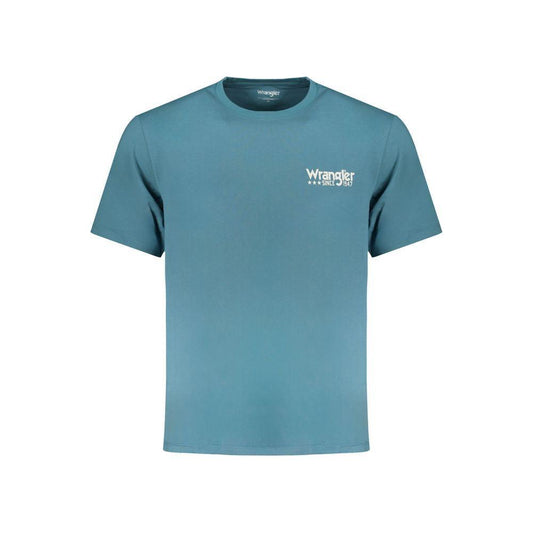 Wrangler Blue Cotton T-Shirt WR-31631-XXL