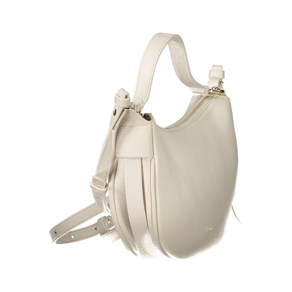 Front view with bag zipped and handles upright.
