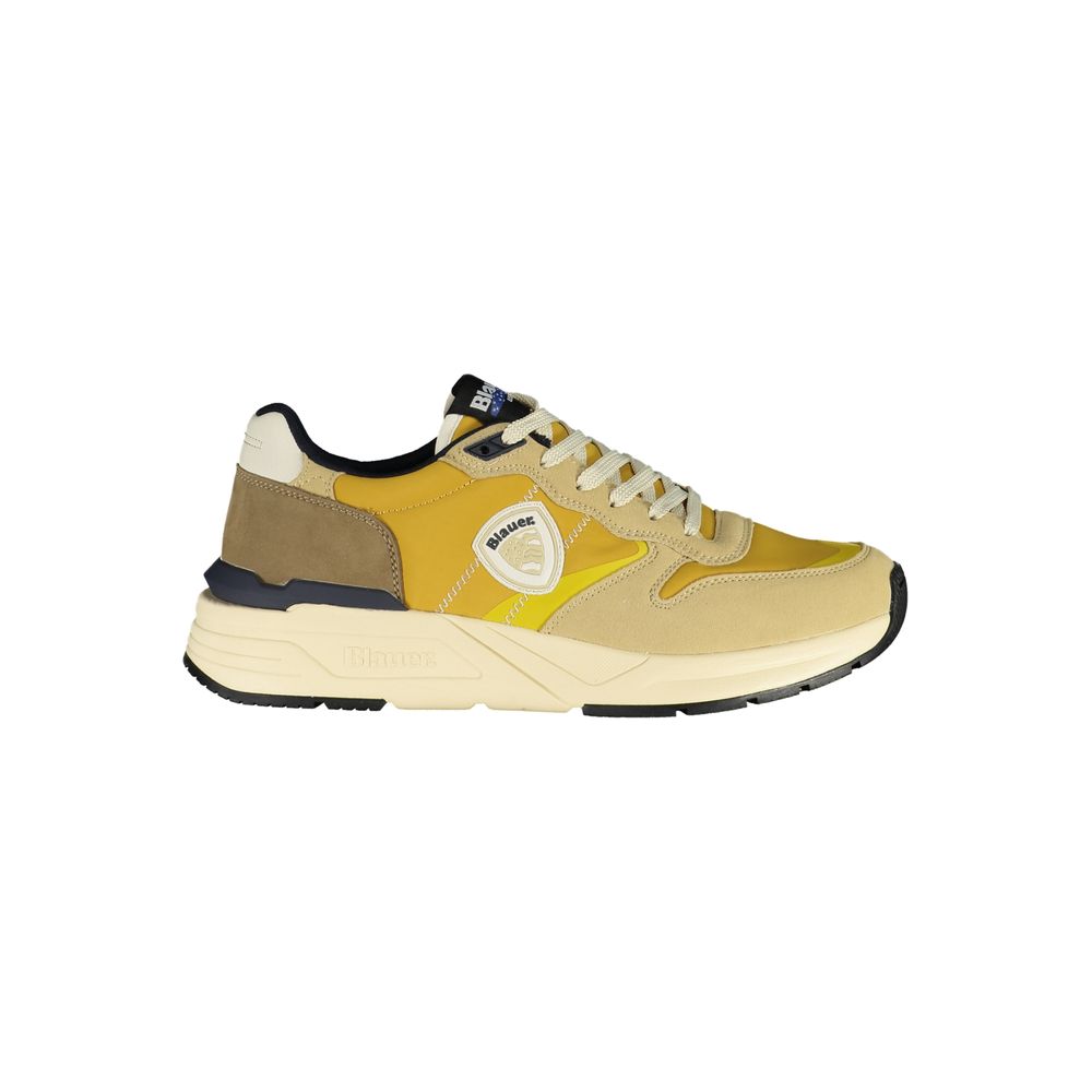 Blauer Beige Polyurethane Men Sneaker 1728,67403481248,Athletic - Sneakers - Shoes,Beige,Blauer,EU42/US9,EU43/US10,EU44/US11,EU45/US12,EU46,Men,New with tags,Shoes,Sneakers - Shoes