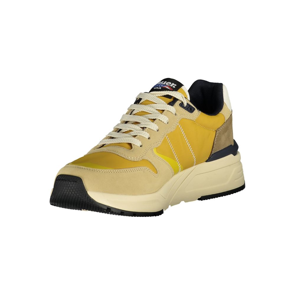 Blauer Beige Polyurethane Men Sneaker 1728,67403481248,Athletic - Sneakers - Shoes,Beige,Blauer,EU42/US9,EU43/US10,EU44/US11,EU45/US12,EU46,Men,New with tags,Shoes,Sneakers - Shoes