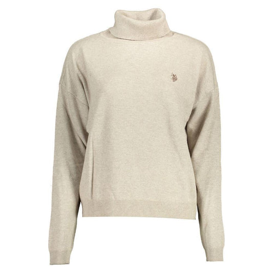 U.S. POLO ASSN. Beige Wool Women Sweater US-16947-XL