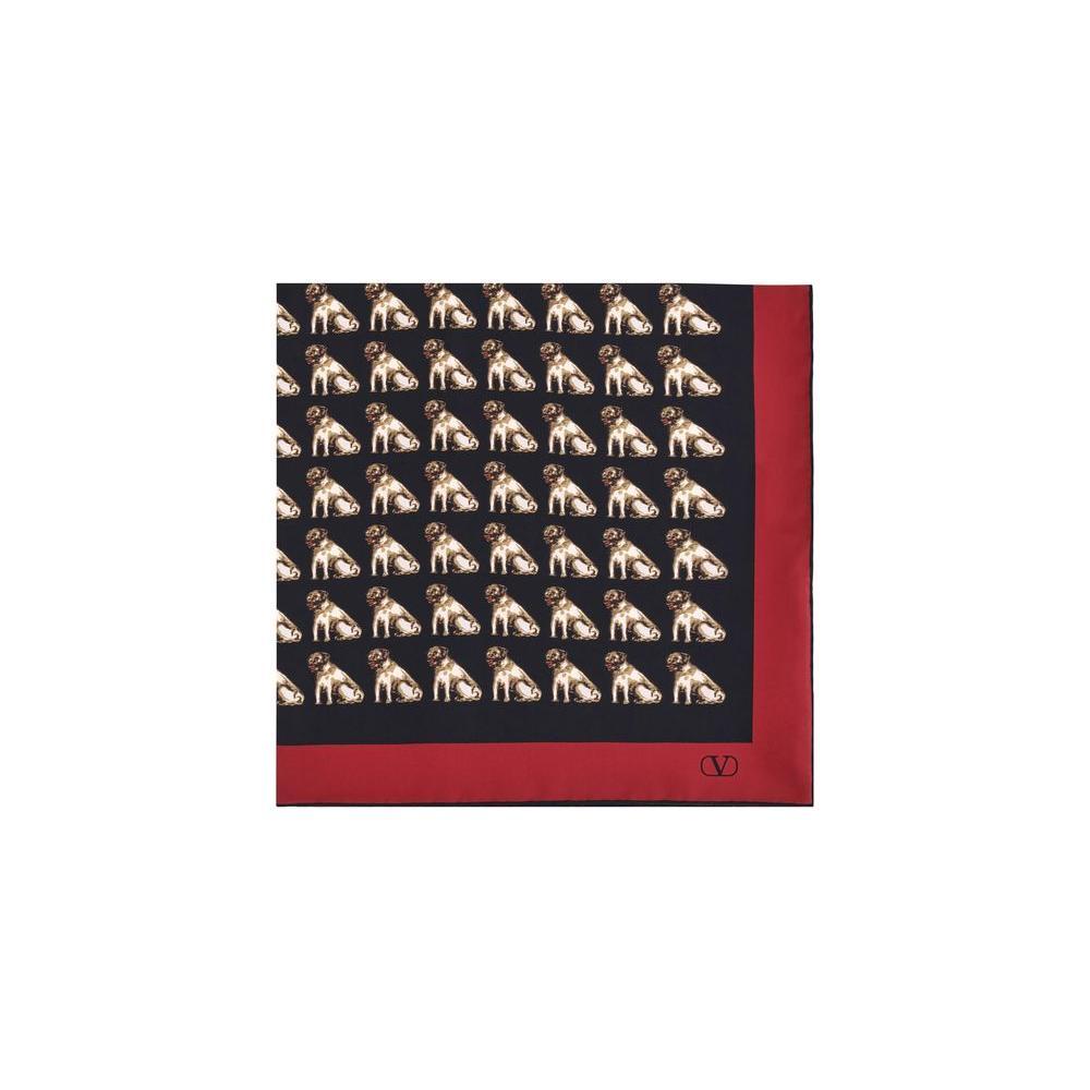 Valentino Garavani Petit Charles silk Scarf VA7W2EK001QLKCEXBB