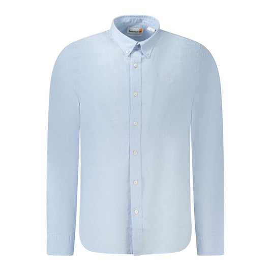 Timberland Light Blue Cotton Men Shirt TI-35503-S