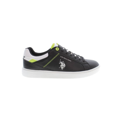 U.S. POLO ASSN. Black Polyester Men Sneaker 1728,67403481248,Athletic - Sneakers - Shoes,Black,EU44/US11,EU45/US12,Men,New with tags,Shoes,Sneakers - Shoes,U.S. POLO ASSN.