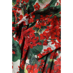 Dolce & Gabbana Multicolor Floral Long Sleeves V-neck Dress DR81728-38
