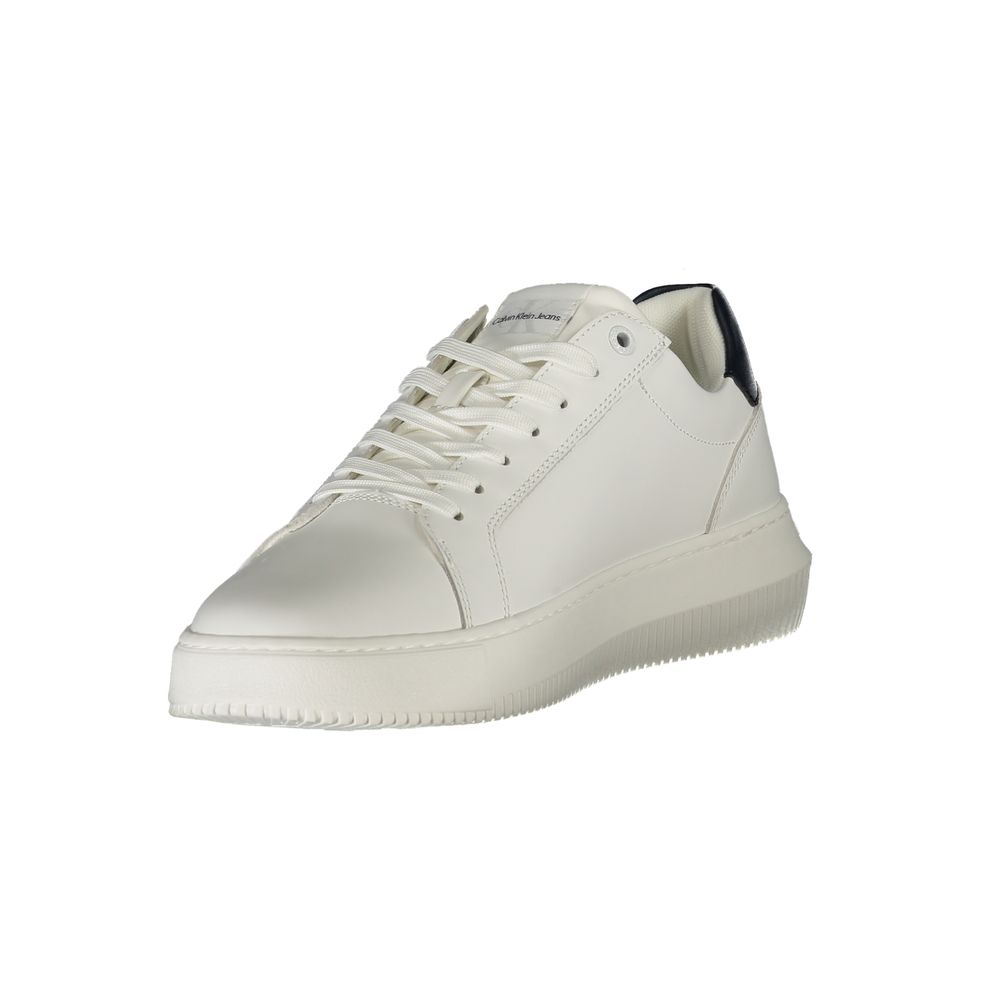 Calvin Klein Bianco Leather Men Sneaker 1728,67403481248,Athletic - Sneakers - Shoes,Calvin Klein,EU40/US7,EU41/US8,EU42/US9,EU43/US10,EU44/US11,EU45/US12,Men,New with tags,Shoes,Sneakers - Shoes,White