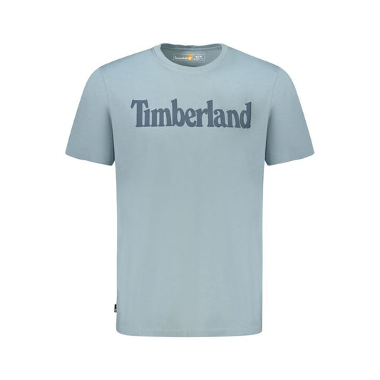 Timberland Light Blue Organic Cotton Men T-Shirt TI-35511-S