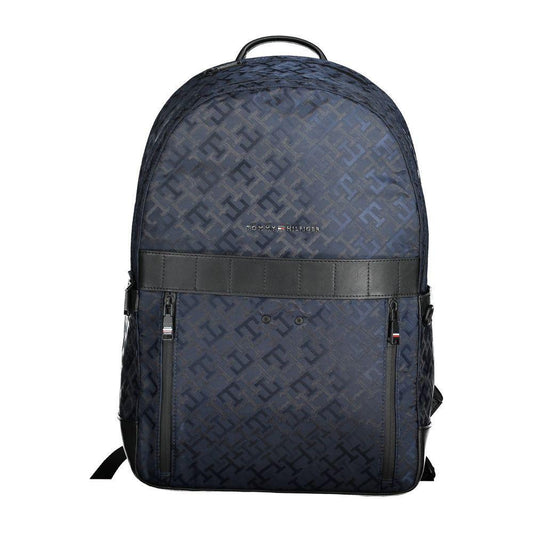 Tommy Hilfiger Blue Polyester Men Backpack TO-20397