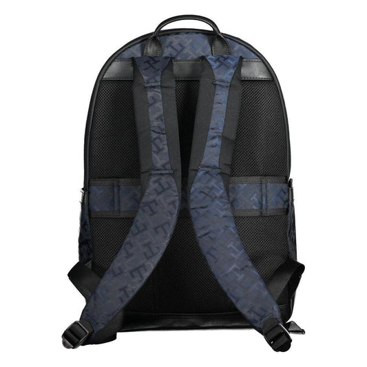 Tommy Hilfiger Blue Polyester Men Backpack TO-20397