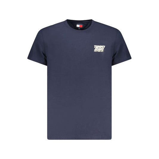 Tommy Hilfiger Blue Cotton Men T-Shirt TO-38470-S