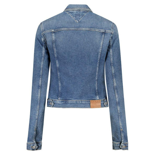 Tommy Hilfiger Blue Cotton Women Jacket TO-36612-M