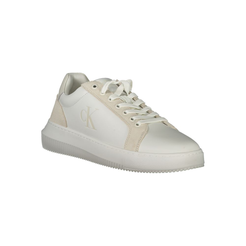 Calvin Klein White Polyurethane Men Sneaker 1728,67403481248,Athletic - Sneakers - Shoes,Calvin Klein,EU40/US7,EU41/US8,EU42/US9,EU43/US10,EU44/US11,EU45/US12,Men,New with tags,Shoes,Sneakers - Shoes,White