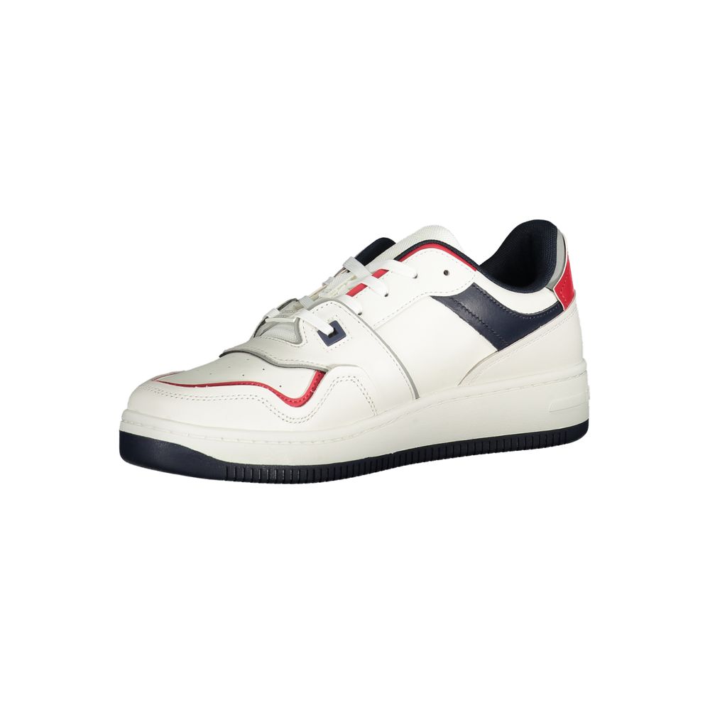 Tommy Hilfiger Bianco Polyurethane Men Sneaker 1728,67403481248,Athletic - Sneakers - Shoes,EU40/US7,EU41/US8,EU42/US9,EU43/US10,EU44/US11,EU45/US12,EU46,Men,New with tags,Shoes,Sneakers - Shoes,Tommy Hilfiger,White