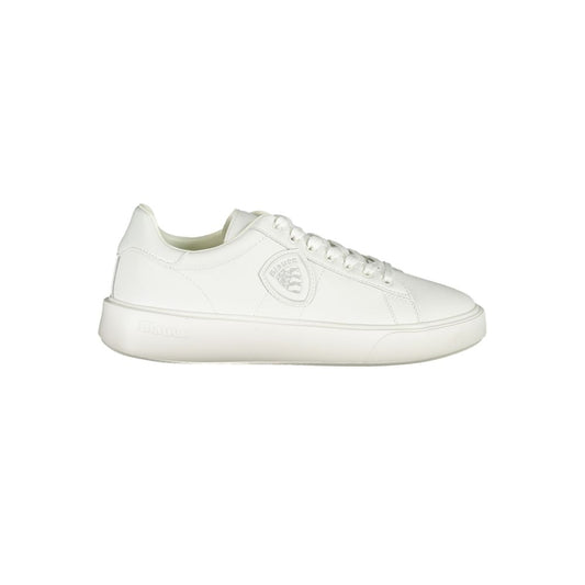 Blauer White Polyurethane Men Sneaker 1728,67403481248,Athletic - Sneakers - Shoes,Blauer,EU44/US11,EU45/US12,Men,New with tags,Shoes,Sneakers - Shoes,White