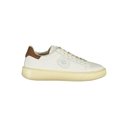 Blauer White Polyurethane Men Sneaker 1728,67403481248,Blauer,EU43/US10,EU44/US11,EU45/US12,EU46,Low Tops - Sneakers - Shoes,Men,New with tags,Shoes,Sneakers - Shoes,White
