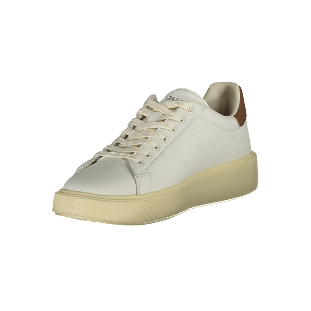 Blauer White Polyurethane Men Sneaker 1728,67403481248,Blauer,EU43/US10,EU44/US11,EU45/US12,EU46,Low Tops - Sneakers - Shoes,Men,New with tags,Shoes,Sneakers - Shoes,White