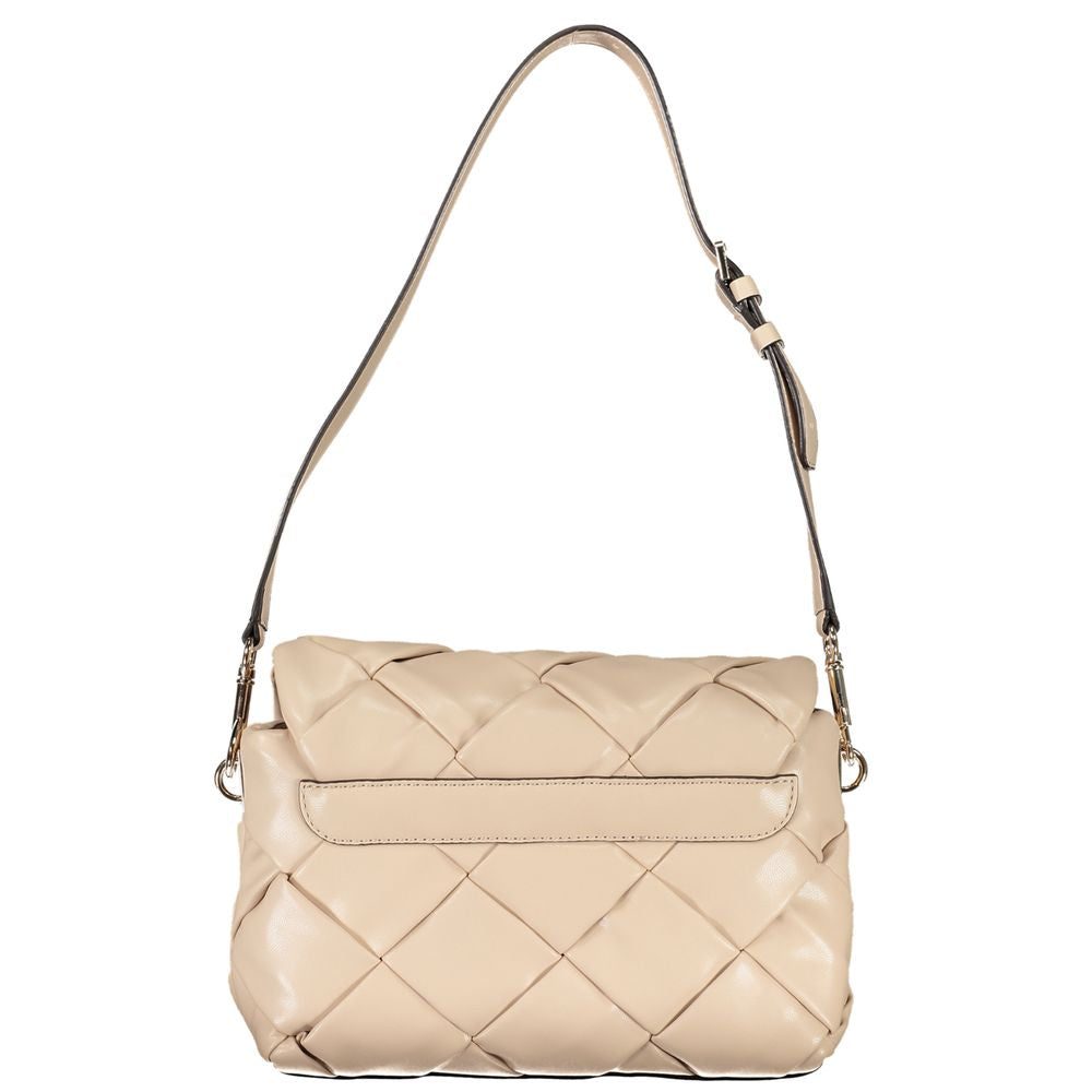 Front view with bag zipped and handles upright.