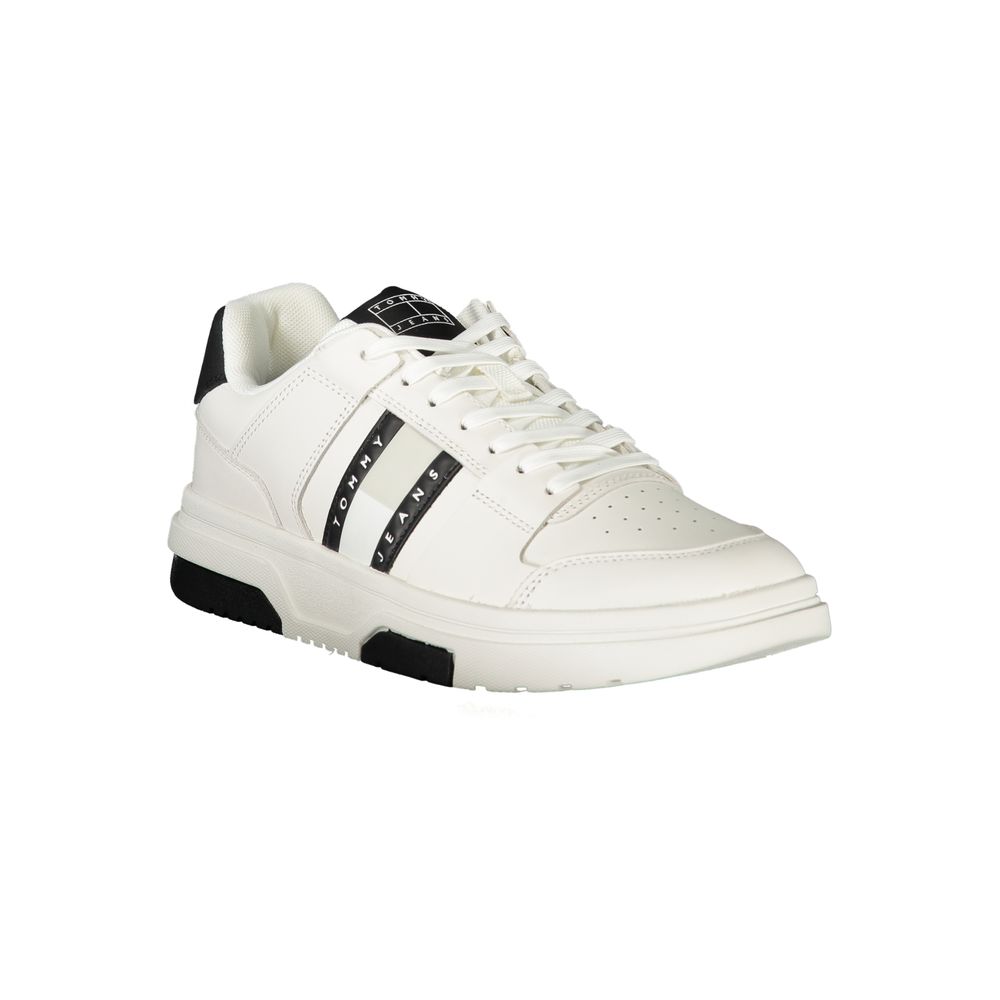 Tommy Hilfiger Bianco Polyurethane Men Sneaker 1728,67403481248,Athletic - Sneakers - Shoes,EU40/US7,EU41/US8,EU42/US9,EU43/US10,EU44/US11,EU45/US12,EU46,Men,New with tags,Shoes,Sneakers - Shoes,Tommy Hilfiger,White