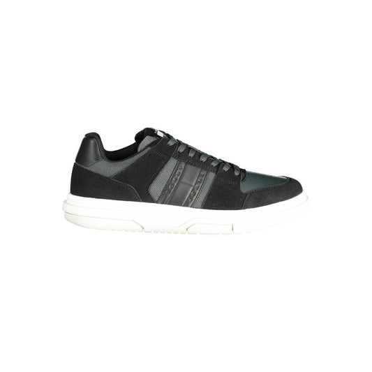 Tommy Hilfiger Black Leather Men Sneaker 1728,67403481248,Athletic - Sneakers - Shoes,Black,EU40/US7,EU44/US11,Men,New with tags,Shoes,Sneakers - Shoes,Tommy Hilfiger