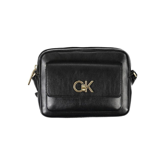 Calvin Klein Black Recycled Polyester Women Handbag CA-37022