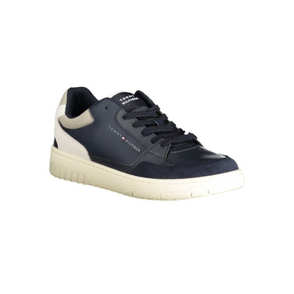 Tommy Hilfiger Blue Polyurethane Men Sneaker 1728,67403481248,Athletic - Sneakers - Shoes,Blue,EU40/US7,EU41/US8,EU42/US9,EU43/US10,EU44/US11,EU45/US12,Men,New with tags,Shoes,Sneakers - Shoes,Tommy Hilfiger