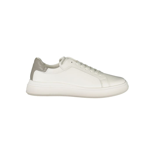 Calvin Klein White Polyurethane Men Sneaker 1728,67403481248,Calvin Klein,EU43/US10,EU44/US11,EU45/US12,EU46,Low Tops - Sneakers - Shoes,Men,New with tags,Shoes,Sneakers - Shoes,White