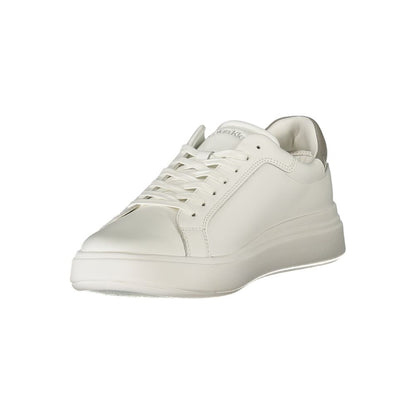 Calvin Klein White Polyurethane Men Sneaker 1728,67403481248,Calvin Klein,EU43/US10,EU44/US11,EU45/US12,EU46,Low Tops - Sneakers - Shoes,Men,New with tags,Shoes,Sneakers - Shoes,White
