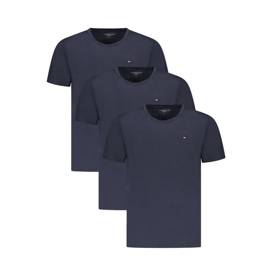 Tommy Hilfiger Blue Cotton T-Shirt TO-36595-S