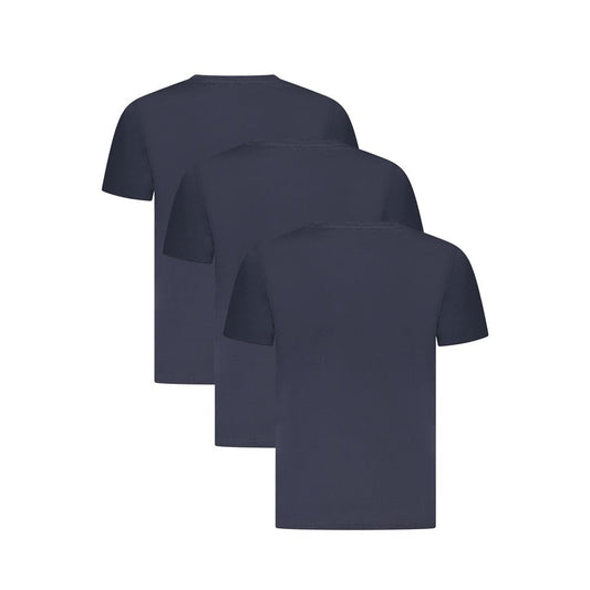 Tommy Hilfiger Blue Cotton T-Shirt TO-36595-S