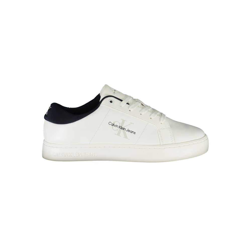 Calvin Klein Bianco Polyurethane Men Sneaker 1728,67403481248,Athletic - Sneakers - Shoes,Calvin Klein,EU40/US7,EU41/US8,EU42/US9,EU43/US10,EU44/US11,EU45/US12,Men,New with tags,Shoes,Sneakers - Shoes,White