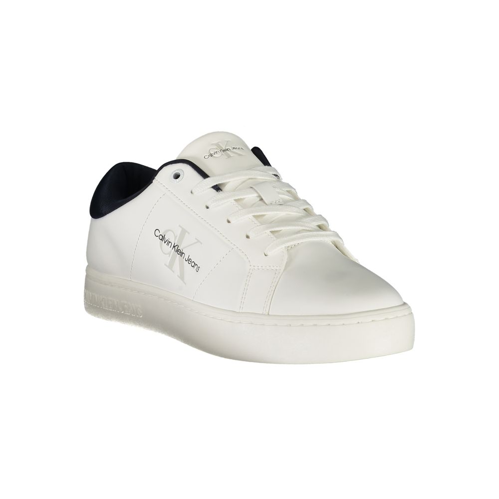 Calvin Klein Bianco Polyurethane Men Sneaker 1728,67403481248,Athletic - Sneakers - Shoes,Calvin Klein,EU40/US7,EU41/US8,EU42/US9,EU43/US10,EU44/US11,EU45/US12,Men,New with tags,Shoes,Sneakers - Shoes,White