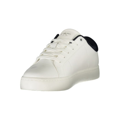 Calvin Klein Bianco Polyurethane Men Sneaker 1728,67403481248,Athletic - Sneakers - Shoes,Calvin Klein,EU40/US7,EU41/US8,EU42/US9,EU43/US10,EU44/US11,EU45/US12,Men,New with tags,Shoes,Sneakers - Shoes,White