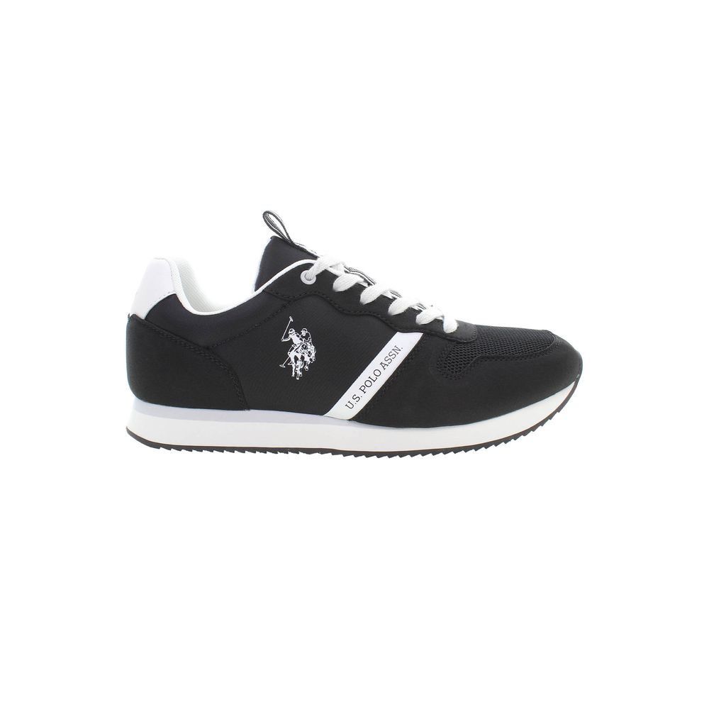 U.S. POLO ASSN. Black Polyester Men Sneaker 1728,67403481248,Athletic - Sneakers - Shoes,Black,EU43/US10,EU44/US11,EU45/US12,Men,New with tags,Shoes,Sneakers - Shoes,U.S. POLO ASSN.