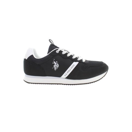 U.S. POLO ASSN. Black Polyester Men Sneaker 1728,67403481248,Athletic - Sneakers - Shoes,Black,EU43/US10,EU44/US11,EU45/US12,Men,New with tags,Shoes,Sneakers - Shoes,U.S. POLO ASSN.