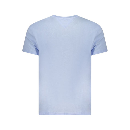 Tommy Hilfiger Blue Cotton Men T-Shirt TO-38466-S