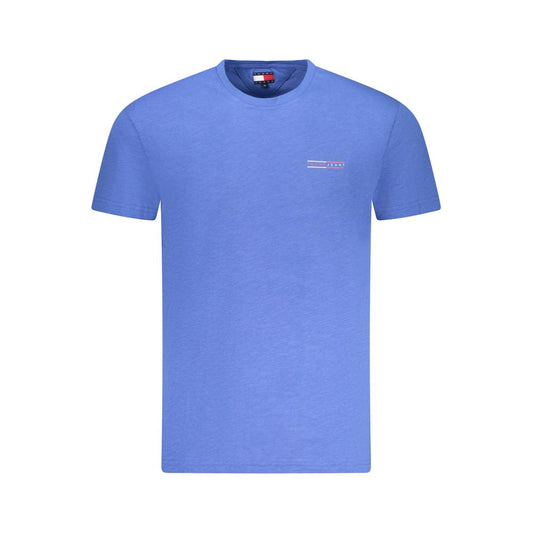 Tommy Hilfiger Blue Cotton Men T-Shirt TO-38467-S