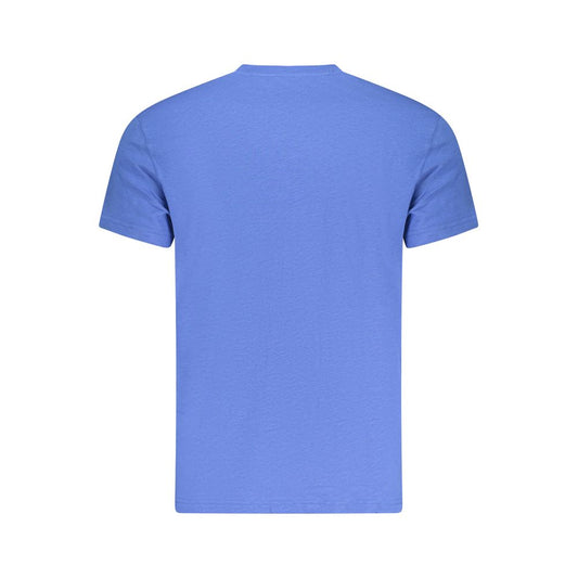 Tommy Hilfiger Blue Cotton Men T-Shirt TO-38467-S