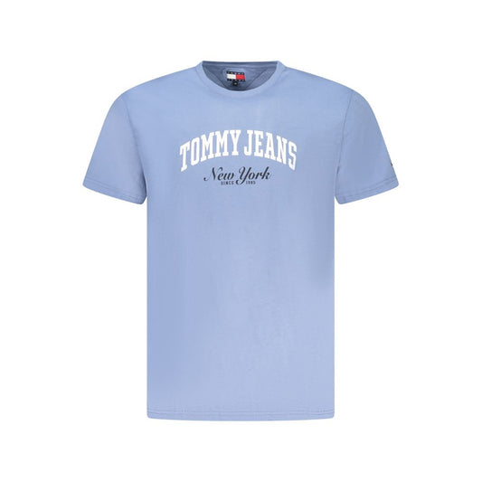 Tommy Hilfiger Blue Cotton Men T-Shirt TO-38472-XL