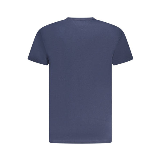 Tommy Hilfiger Blue Cotton Men T-Shirt TO-38471-S