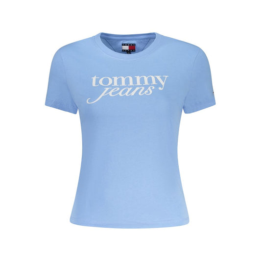 Tommy Hilfiger Blue Cotton Tops & T-Shirt TO-38440-S