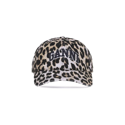 Ganni Leopard Baseball Hat GA-A6898943-UNI