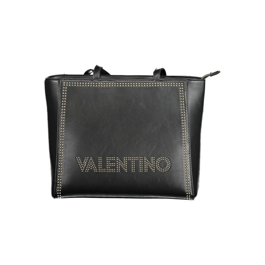 Mario Valentino Black Polyurethane Women Shoulder Bag 1728,67403481248,Bags,Black,Handbags - Bags,Mario Valentino,New with tags,Women