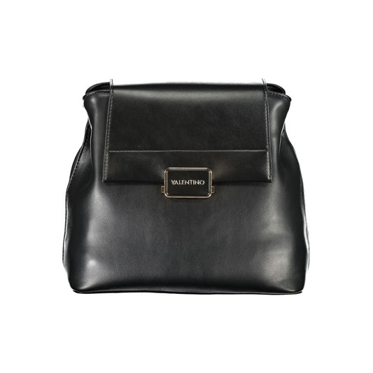 Mario Valentino Black Polyurethane Women Backpack 1728,67403481248,Backpacks - Bags,Bags,Black,Mario Valentino,New with tags,Women