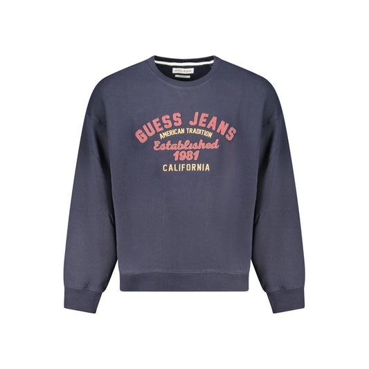 Guess Jeans Blue Cotton Sweater GU-35215-XS